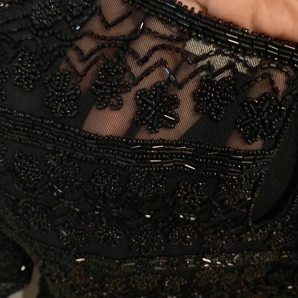 Vintage Scala beaded mesh top - Picture 6 of 8
